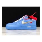 AIR FORCE 1 LOW X OW MCA UNIVERSITY BLUE/SILVER-WHITE - Shoes