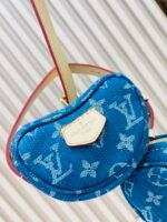 Louis Vuitton New LV Remix Croissant Denim MM Bag - Image 12