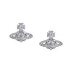 Vivienne Westwood Women's Narcissa Silver Earrings - Platinum/White - Accessories