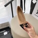 Chanel Patent Calfskin Ballet Flats Vntage Beige- Shoes - Image 2