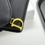Dior Saddle Lotus Wallet Goatskin - Black - Image 10