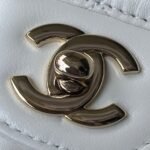 CHANEL Lambskin Heart Bag White -Bag - Image 8