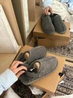 UGG Suede Slippers Grey Color - Shoes - Image 7