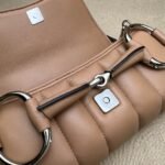 Gucci Horsebit Chain Small Shoulder Bag Rose Beige - Bag - Image 4