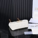 [TOP] Dior Small Caro Bag Ivory Supple Cannage Calfskin White - Bag - Image 9