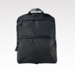 Prada triangle-logo zipped backpack Black Schoolbag