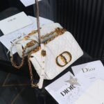 [TOP] Dior Small Caro Bag Ivory Supple Cannage Calfskin White - Bag - Image 2