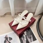 Valentino Garavani White French Bow Heels