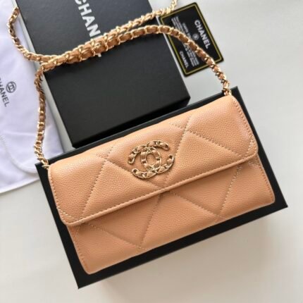Chanel Chain Shoulder Crossbody Small Bag - Apricot Bag
