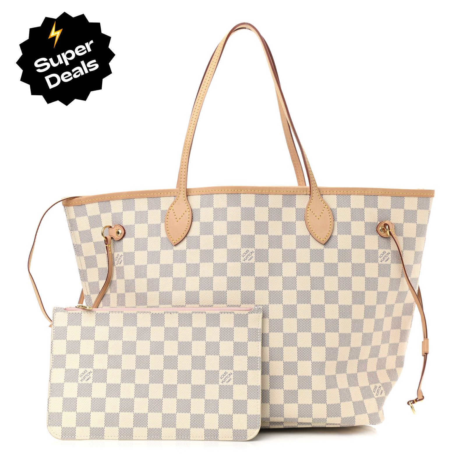41789da7006cc7e1dabbf02af07f5540 LOUIS VUITTON Damier Azur Neo Neverfull MM - Bag - Image 1