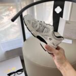 Dior Chrono Classic Mesh with White and Black Leather-Effect Panels Sneaker - Shoes - Image 9