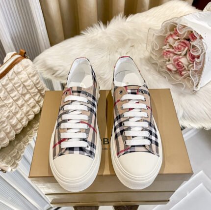 Burberry New Listing Temperament White Shoes - Classic Plaid Shoes