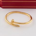 Cartier 18K Gold Nail Bangle Bracelet - Accessories - Image 2