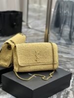 [TOP] SAINT LAUREN KATE MEDIUM SUPPLE CHAIN BAG IN RAFFIA - Bag - Image 2