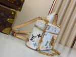 Louis Vuitton x Murakami LV x TM Vanity Chain Pouch White Multicolored in Coated Canvas Bag - Image 5