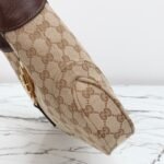 Gucci Jackie 1961 medium shoulder bag Sand and dark brown GG canvas - Bag - Image 4