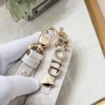 Dior Small Lady Dior Bag Powder White Patent Cannage Calfskin Golden Hardware - Bag - Image 8