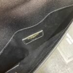 Saint Laurent YSL Women Uptown Pouch in Grain DE Poudre Embossed Leather-Black-Gold hardware - Bag - Image 8