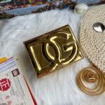 [TOP] Dolce & Gabbana Patent Leather Crossbody Bag - Gold Bag
