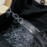 Dior Toujours Bag - Black Macrocannage Calfskin - Image 6