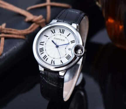 Cartier Ballon Bleu de Cartier Black Strap Watch