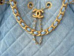 CHANEL 25 Small Handbag Washed Denim & Gold-Tone Metal denim - Bag - Image 9