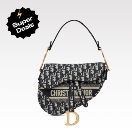 Dior SADDLE Bag Blue Dior Oblique Embroidered Velvet - Bag