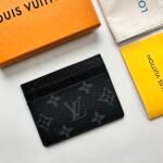 Louis Vuitton Double Card Holder Black Monogram Wallet ﻿ - Image 5
