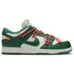 Off‑White x Nike Dunk Low 'Pine Green' - Shoes