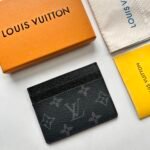 Louis Vuitton Double Card Holder Black Monogram Wallet ﻿ - Image 4