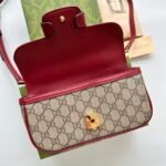 Gucci Horsebit 1955 Small Red Shoulder Bag - Image 8