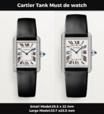 Cartier Tank Must de Cartier watch, White Gold, Diamonds, Small Model - Image 4
