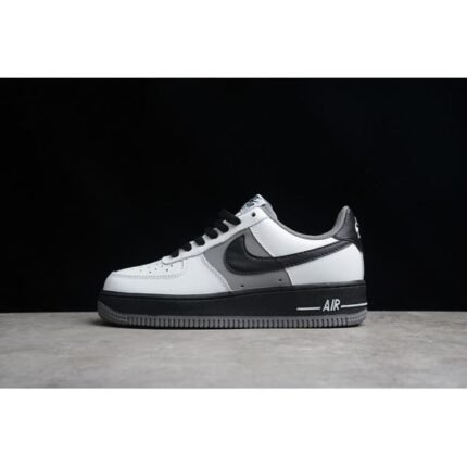 Nike Air Force 1 Low White Dark Grey Black Shoes 55368 - Shoes