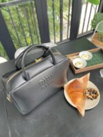 Residenza Miu Miu Leather Top-Handle Bag- Black - Bag - Image 9