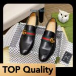 [TOP]Gucci Men's Donnie Leather Loafers - Shoes