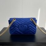 Gucci GG Marmont Velvet Collection - Blue Bag - Image 3