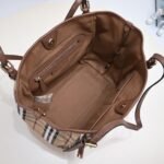 Burberry Invisible War Horse Shopper - Checkered Brown Bag - Image 4