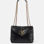 SAINT LAURENT Loulou Small Quilted Leather Shoulder Bag Black - Bag