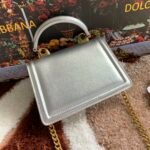 [TOP] Dolce & Gabbana Chain Tote Crossbody Bag - Silver Bag - Image 2