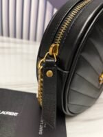 Saint Laurent YSL Round Vinyle Camera Crossbody Bag - Image 7