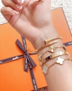 Cartier 18K Gold Nail Bangle Bracelet - Accessories - Image 6