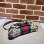 Gucci Horsebit Chain Small Shoulder Bag Beige And Ebony Original GG Canvas - Bag - Image 5