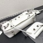 Balenciaga Le Cagole XS Leather Duffle White Bag - Image 9