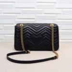 Gucci GG Marmont Small Shoulder Bag Black - Bag - Image 4