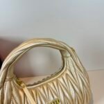 Miu Miu Wander matelassé nappa leather hobo bag handbag - Bag - Image 9