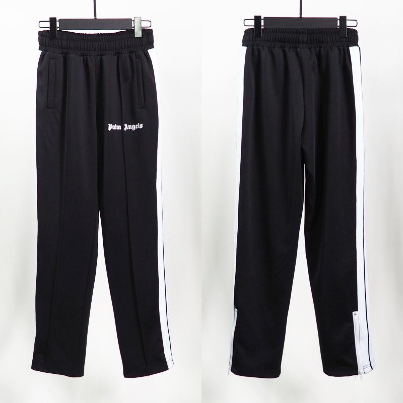 49f1e7d963963d91449f227dd33a1a16 Palm Angels Striped Pants-Black - Image 1