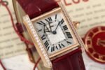 Cartier Tank Louis  Cartier watch, Yellow Gold, Diamonds, Small Model - Image 3