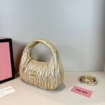 Miu Miu Wander matelassé nappa leather hobo bag handbag - Bag - Image 4