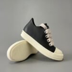 Rick Owens Jumbo Lace Padded Sneaks Low Black Milk - Shoes - Image 8