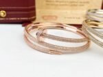 Cartier Juste un Clou bracelet, double, half-paved - Image 3